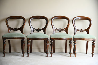 4 Victorian Style Dining Chairs