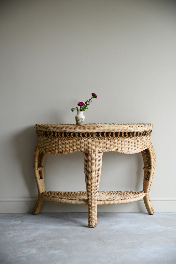 Wicker Hall Table