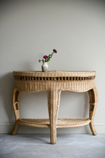 Wicker Hall Table