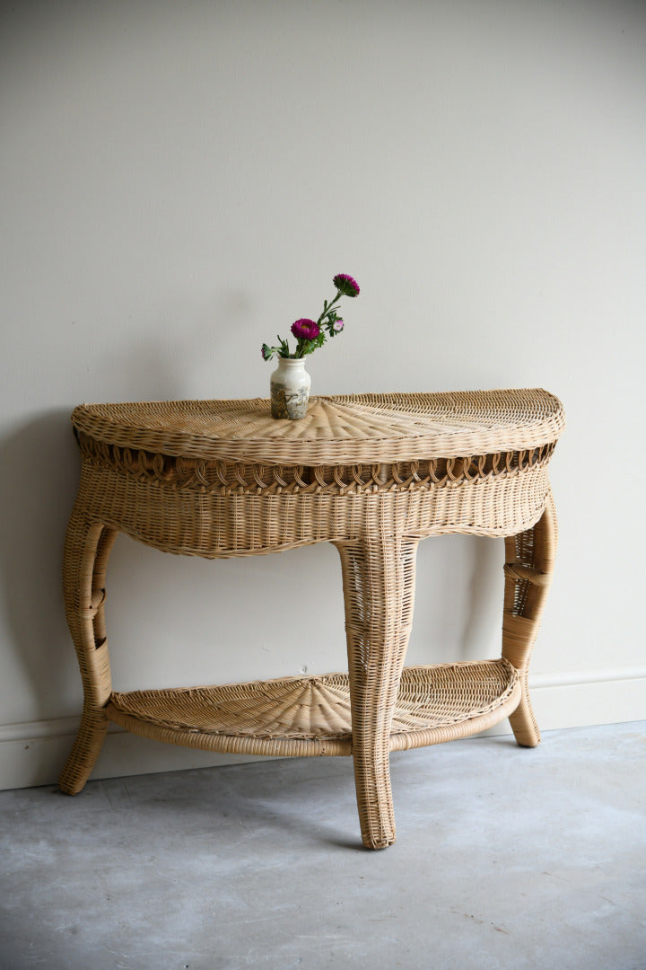 Wicker Hall Table