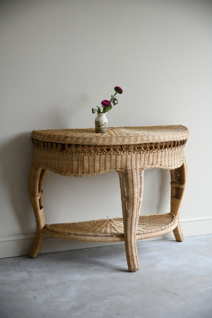 Wicker Hall Table