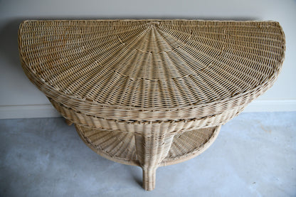 Wicker Hall Table