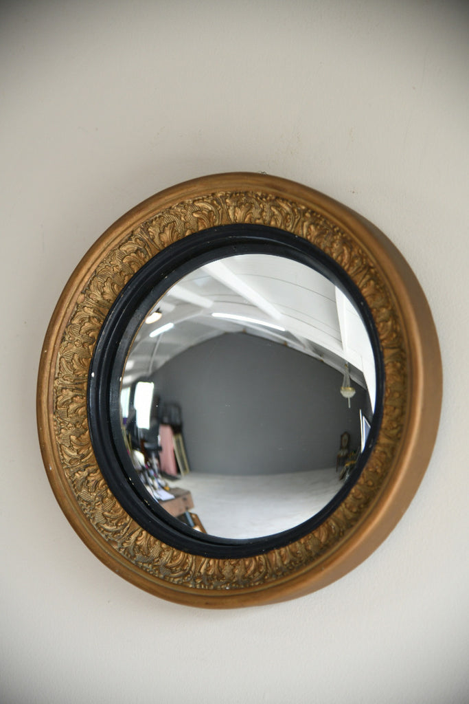 Vintage Round Convex Mirror – Kernow Furniture