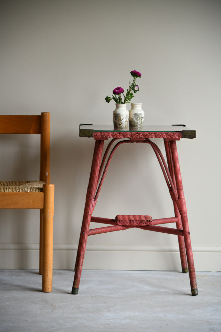 Pink Lloyd Loom Side Table