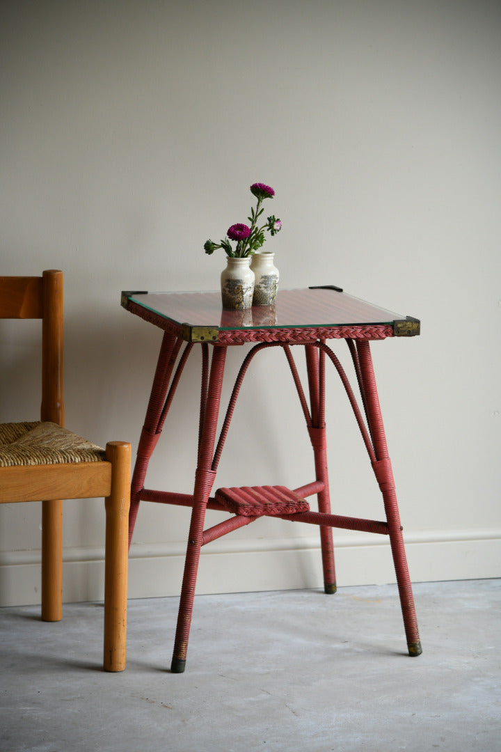 Pink Lloyd Loom Side Table