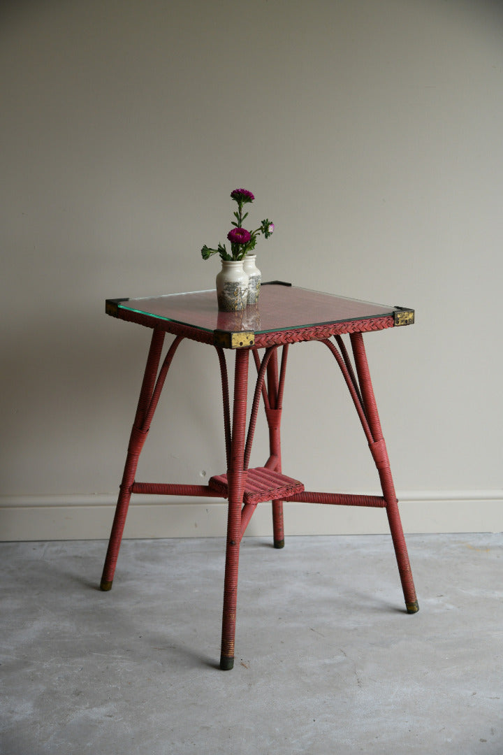 Pink Lloyd Loom Side Table