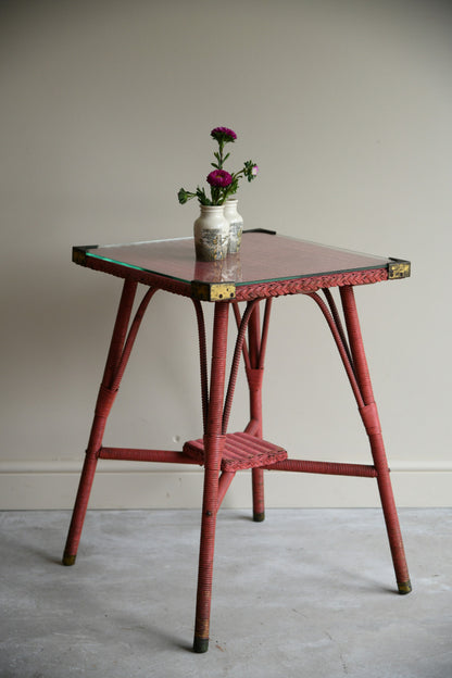 Pink Lloyd Loom Side Table