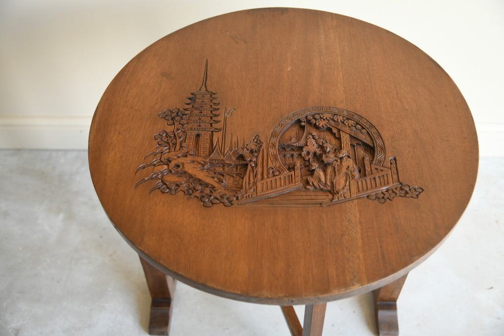 Vintage Oriental Side Table