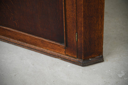 Antique Oak Hanging Corner Cupboard