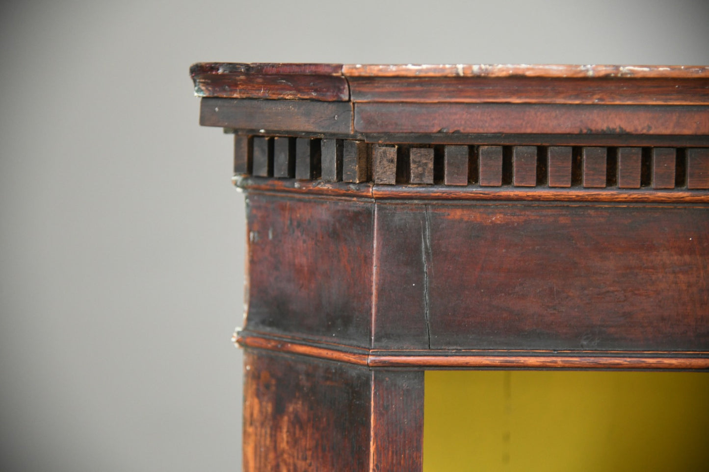 Antique Oak Hanging Corner Cupboard