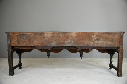 Charles II & Later Oak Dresser Base