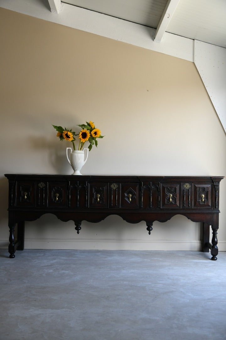 Charles II & Later Oak Dresser Base