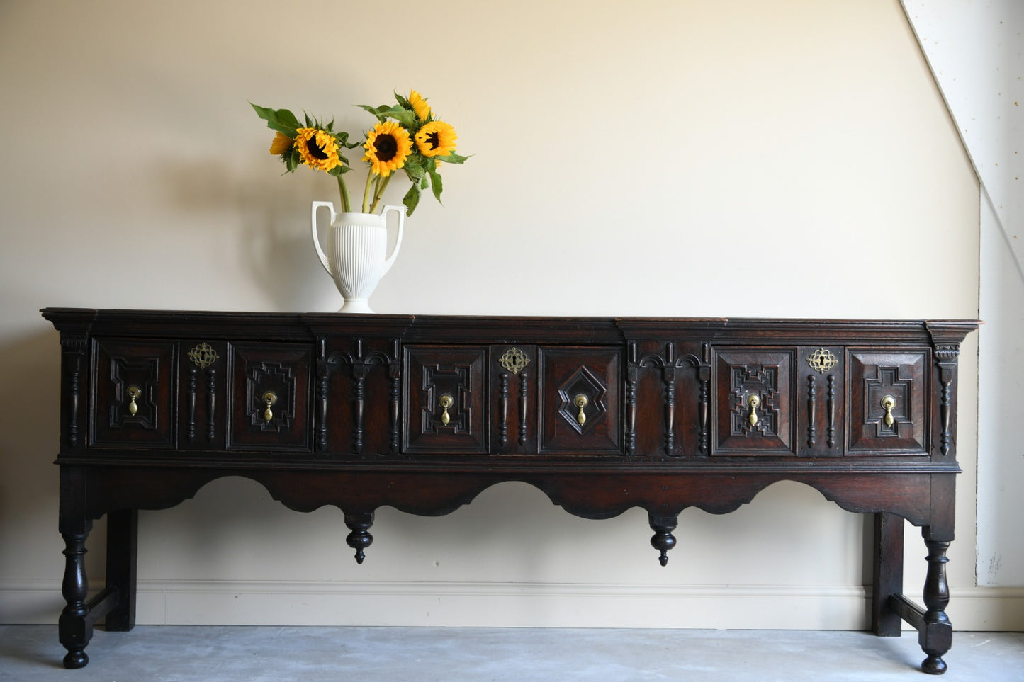 Charles II & Later Oak Dresser Base