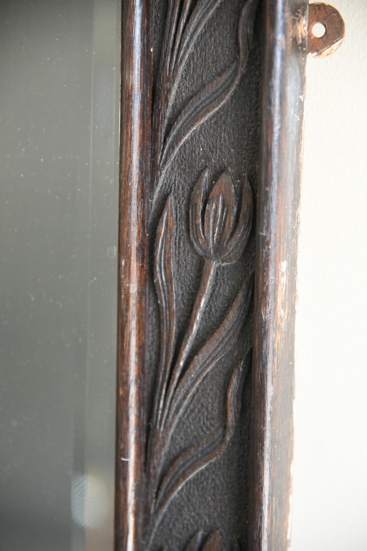 Antique Carved Floral Dressing Mirror