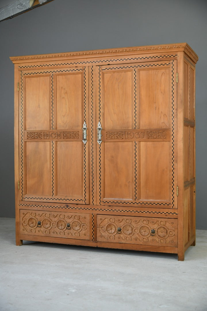 Early 20th Century Cedar Wardrobe