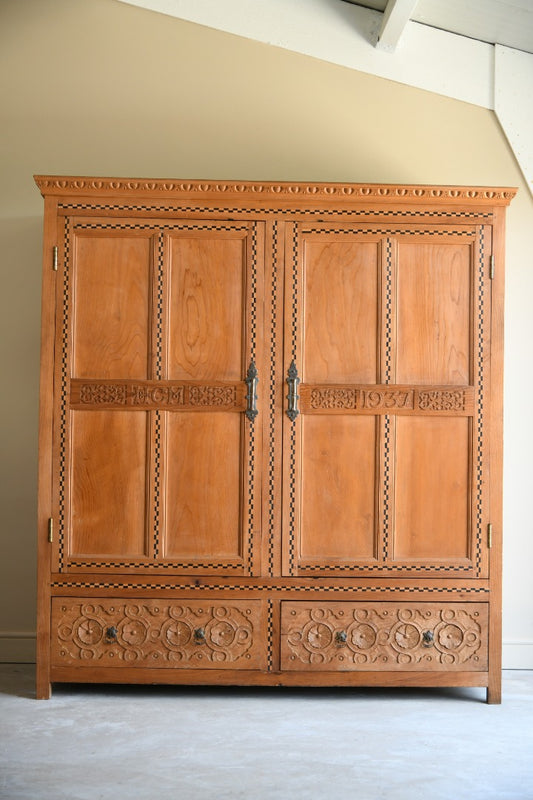 Early 20th Century Cedar Wardrobe