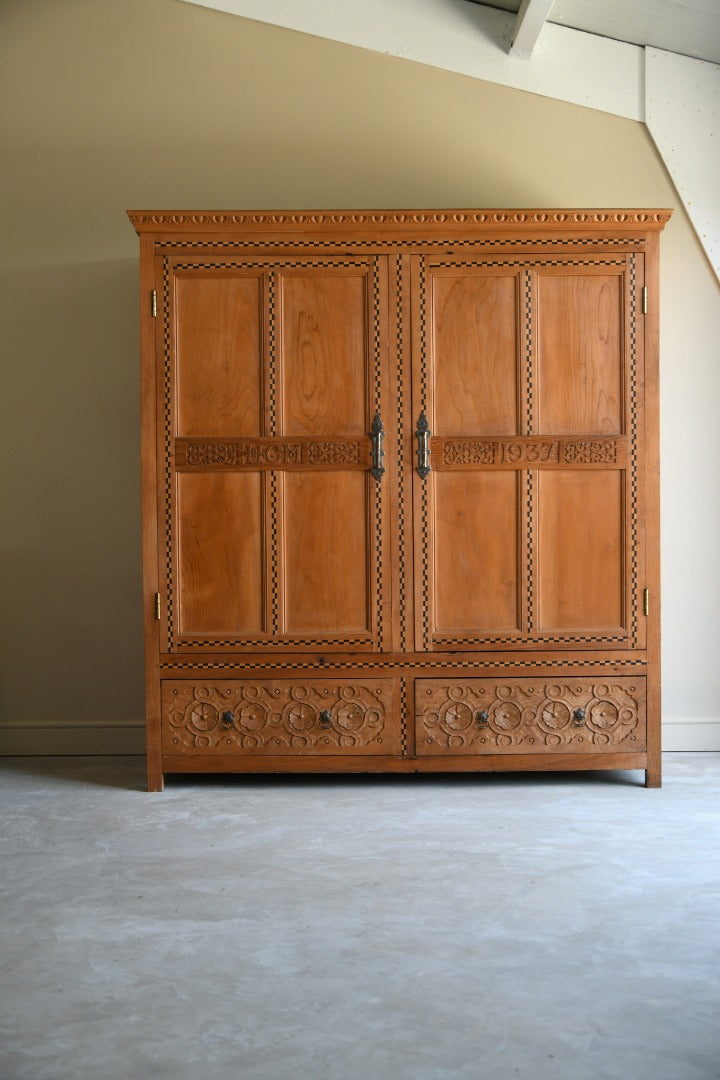 Early 20th Century Cedar Wardrobe