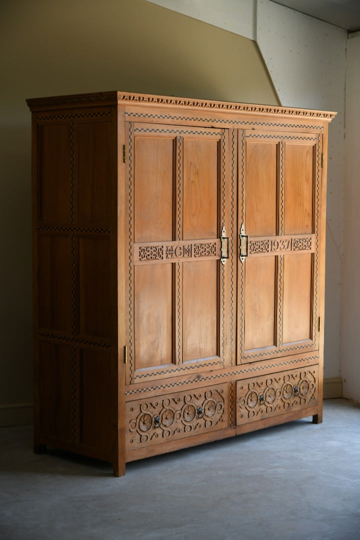 Early 20th Century Cedar Wardrobe