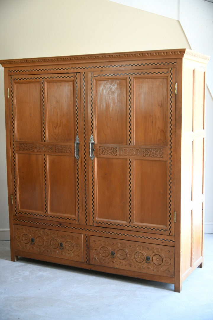 Early 20th Century Cedar Wardrobe