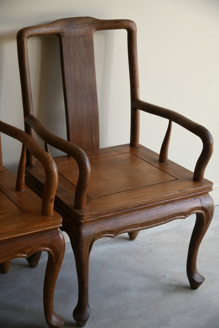 Pair Chinese Carver Chairs