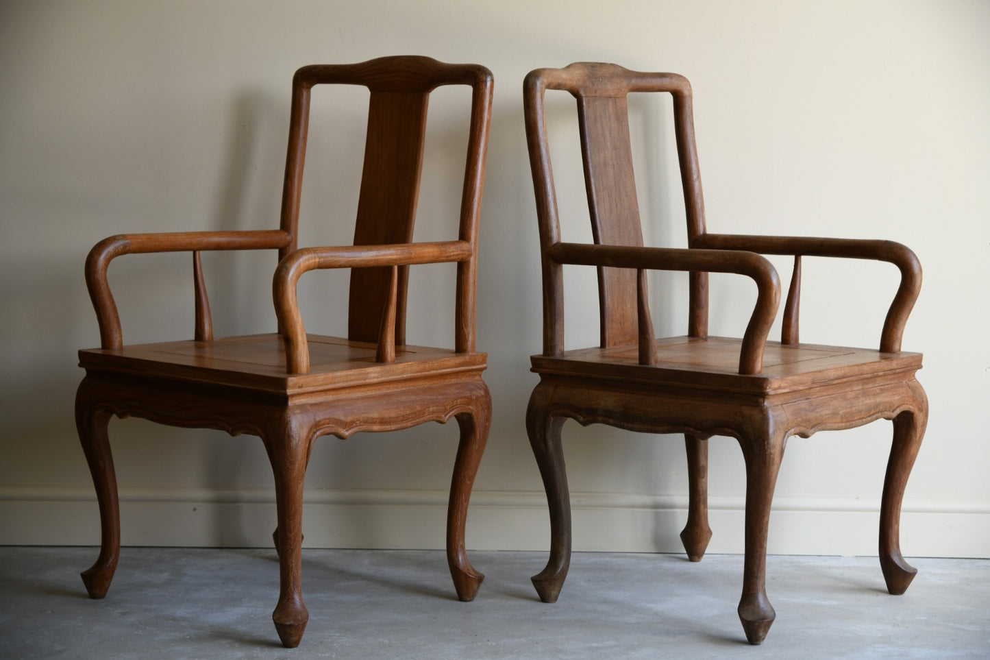 Pair Chinese Carver Chairs