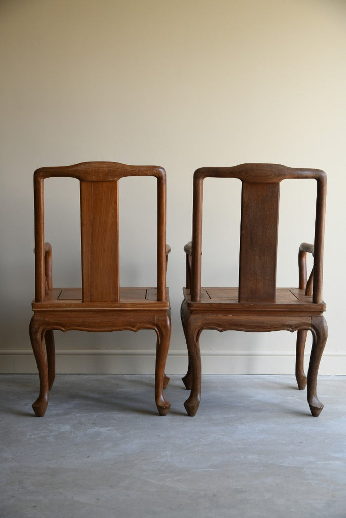 Pair Chinese Carver Chairs