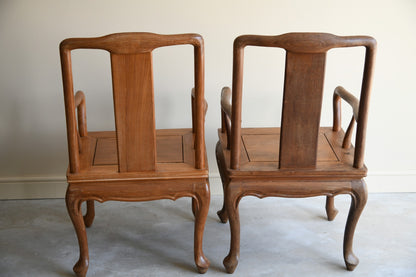 Pair Chinese Carver Chairs