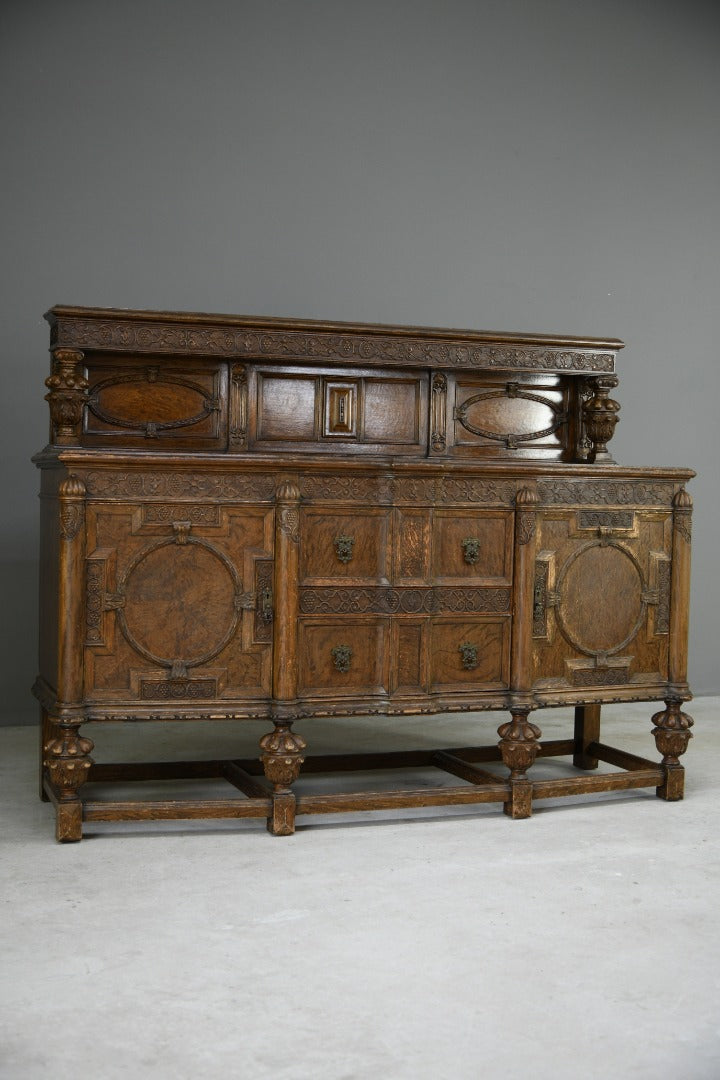 Early 20th Century Continental Oak Sideboard