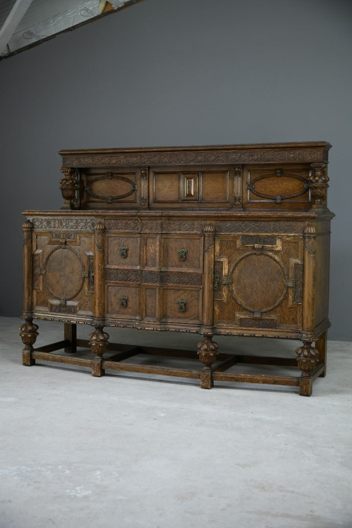 Early 20th Century Continental Oak Sideboard