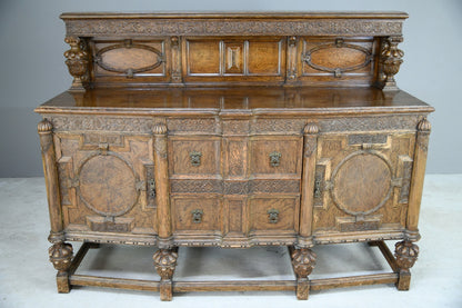 Early 20th Century Continental Oak Sideboard