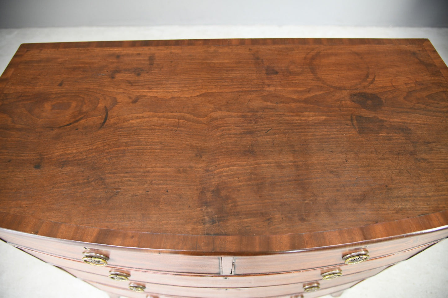 Mahogany Bow Front Chest of Drawers