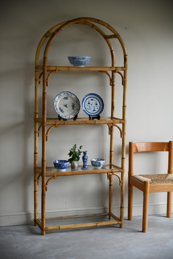 Retro Cane Freestanding Shelves