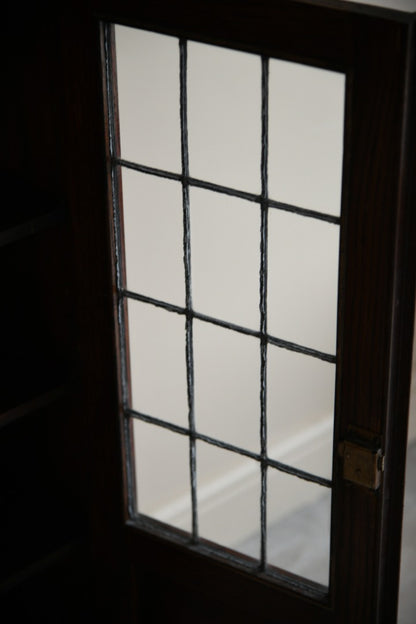 Vintage Glazed Oak Bookcase