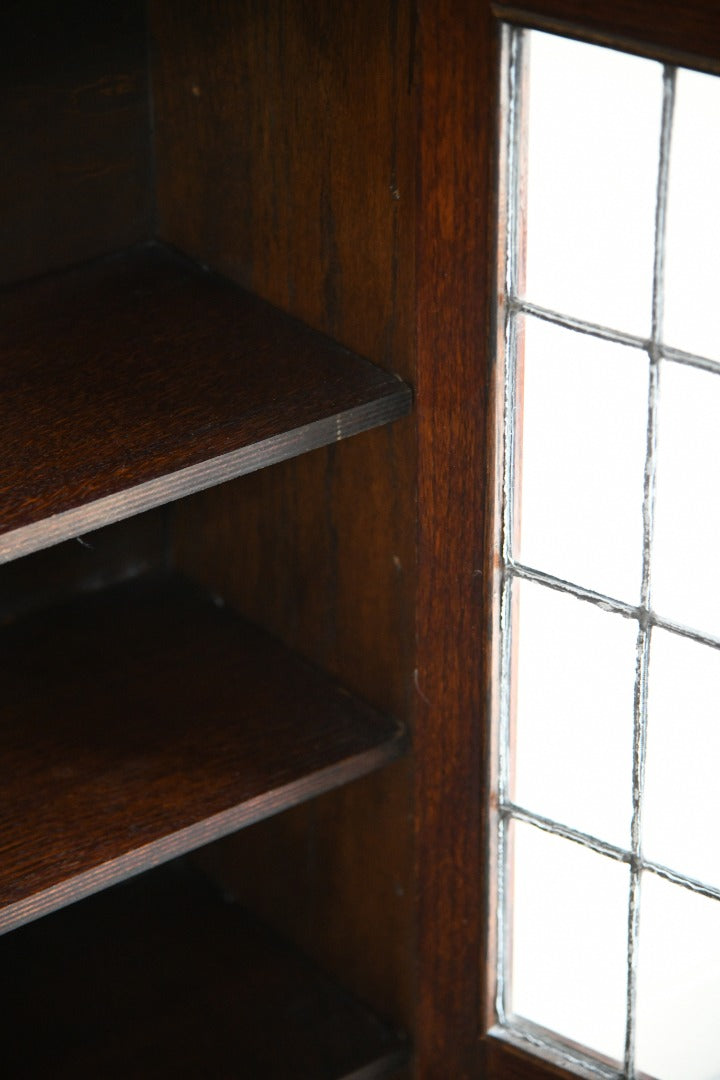 Vintage Glazed Oak Bookcase