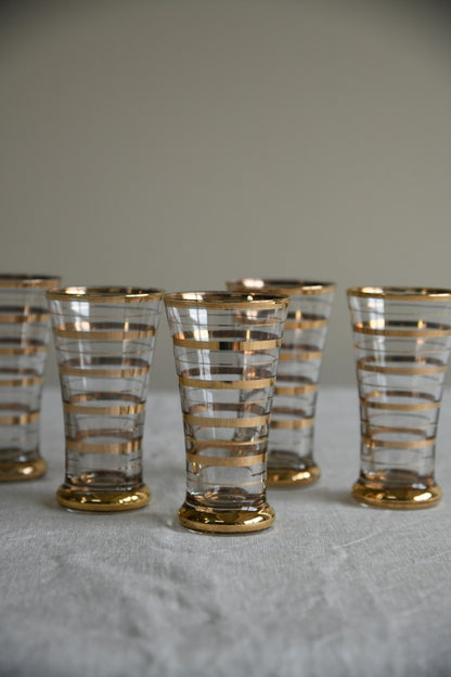 5 Retro Water Glasses