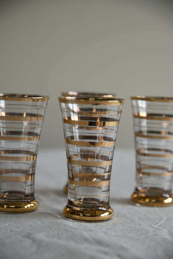 5 Retro Water Glasses