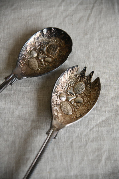 Pair Vintage Salad Servers