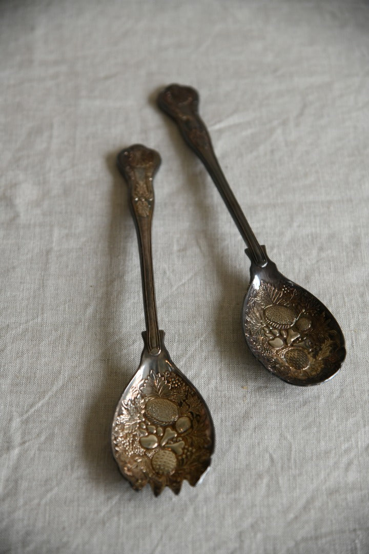 Pair Vintage Salad Servers