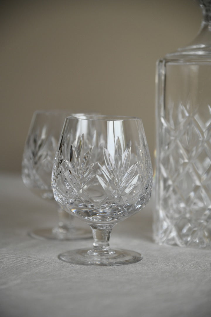 Decanter & Pair Small Brandy Glasses