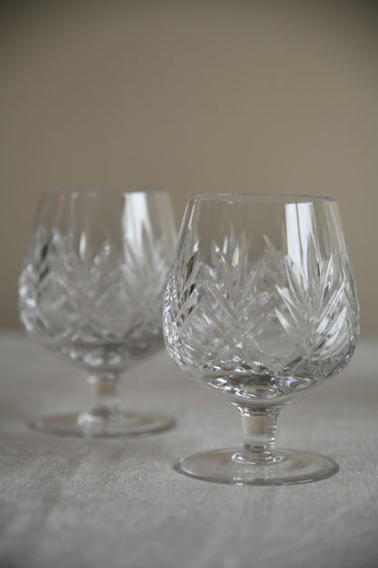 Decanter & Pair Small Brandy Glasses