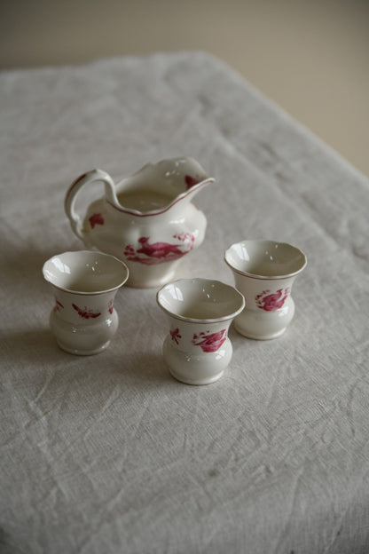 Copeland Spode Red Pheasant Milk Jug & Vase