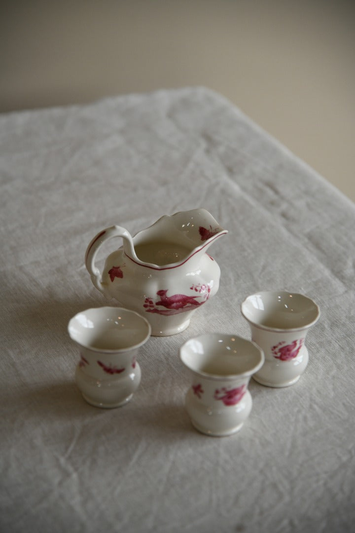 Copeland Spode Red Pheasant Milk Jug & Vase