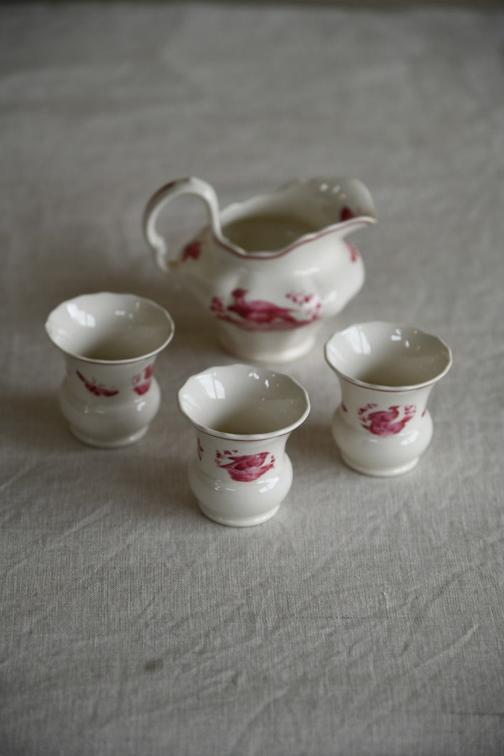 Copeland Spode Red Pheasant Milk Jug & Vase