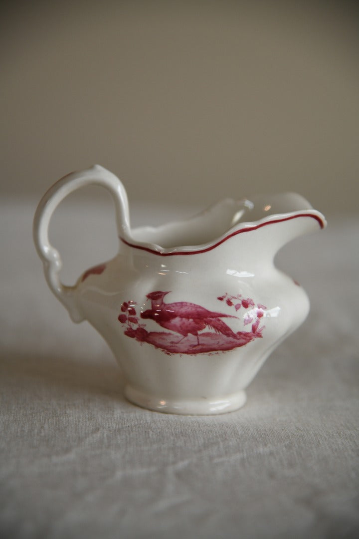 Copeland Spode Red Pheasant Milk Jug & Vase