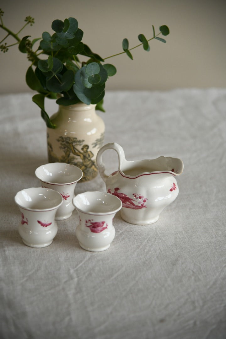 Copeland Spode Red Pheasant Milk Jug & Vase