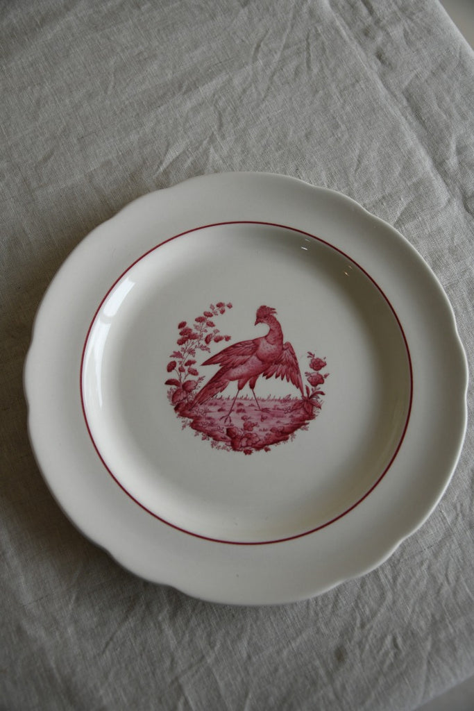 6 x Copeland Spode Red Pheasant Dinner Plates