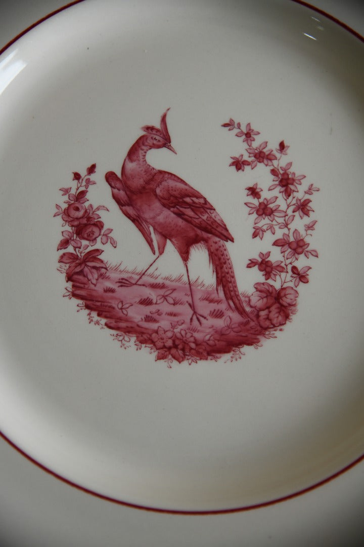 6 x Copeland Spode Red Pheasant Dinner Plates