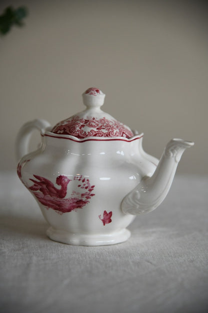 Copeland Spode Red Pheasant Small Teapot