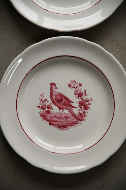 6 Copeland Spode Red Pheasant Breakfast Plates