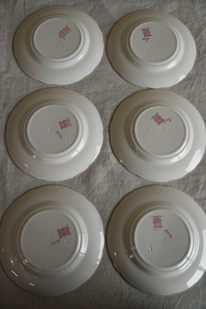 6 x Copeland Spode Red Pheasant Side Plates